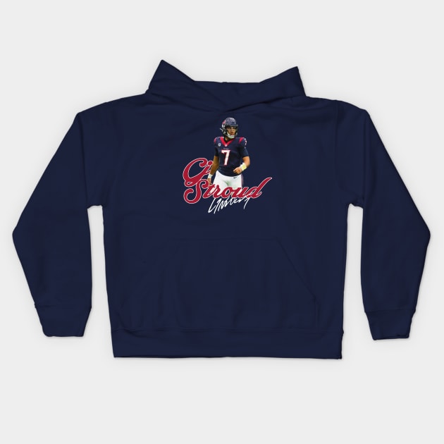 CJ Stroud Kids Hoodie by CovpaTees